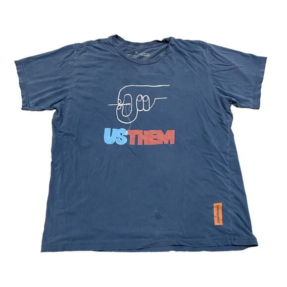 Rare Patagonia Us Them Stitch Organic Cotton T Shirt Men's M Gorpcore - Picture 1 of 9
